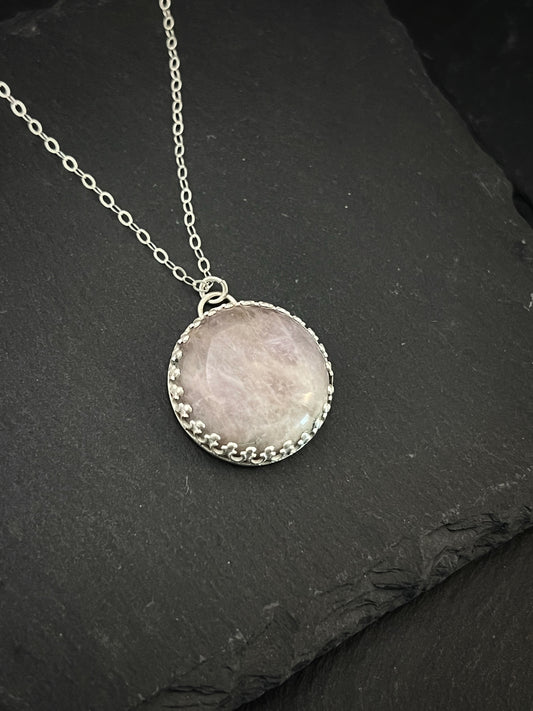 Amethyst and sterling silver necklace