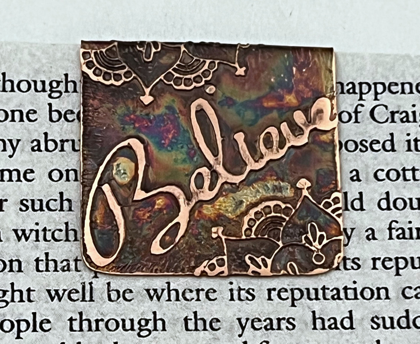 Believe bookmark