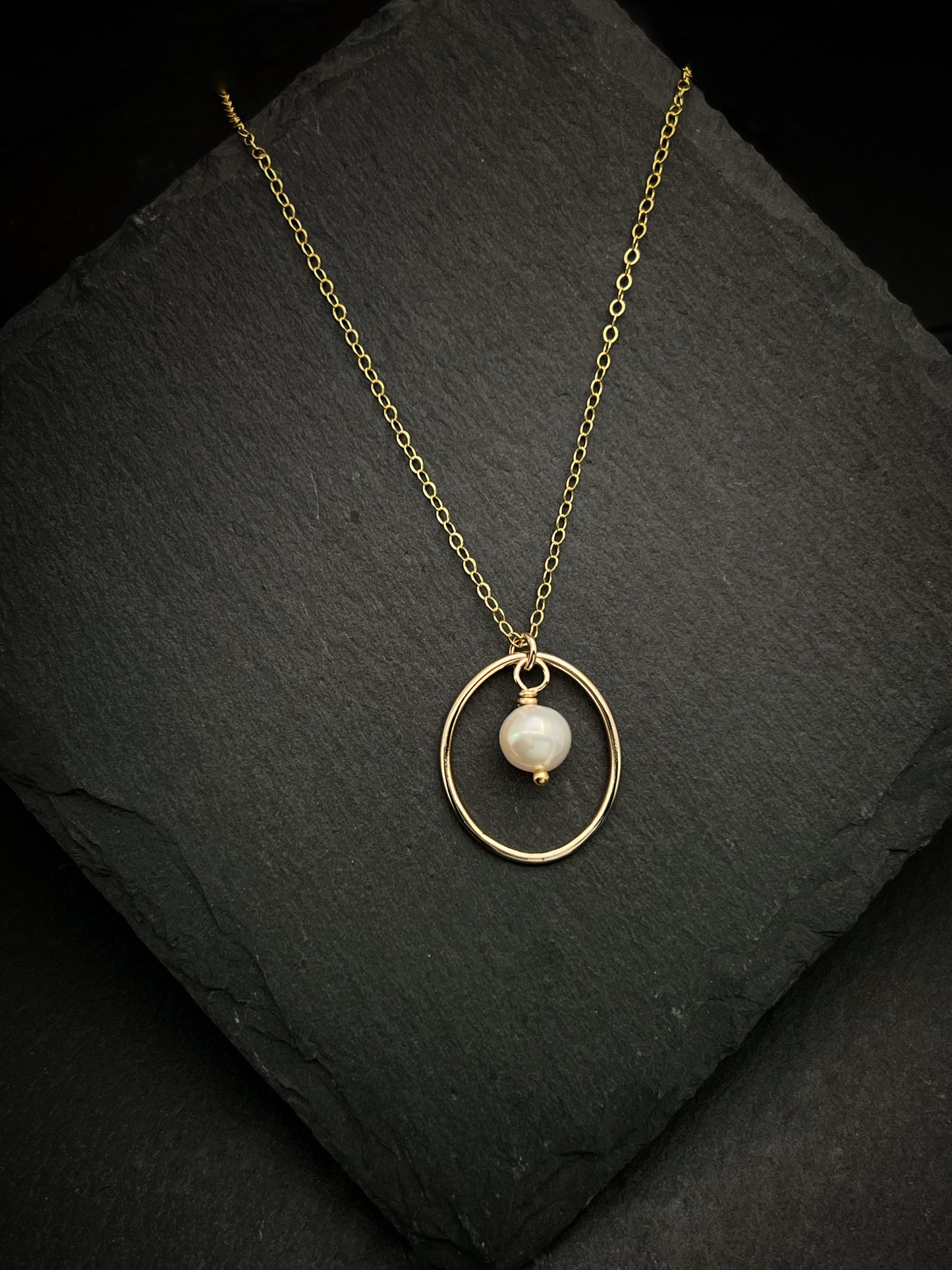 14K Gold and pearl necklace