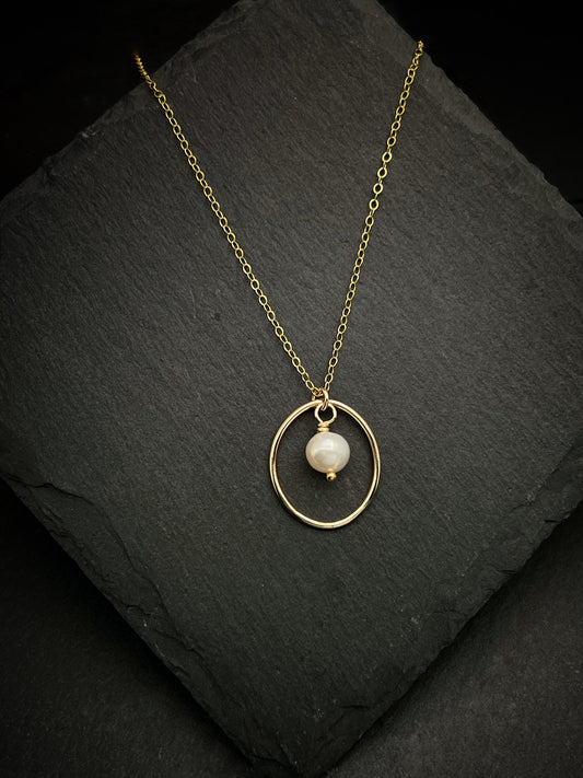 14K Gold and pearl necklace