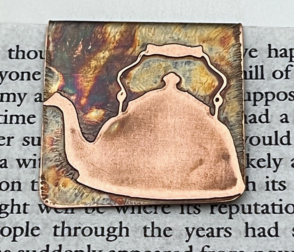 Tea kettle bookmark