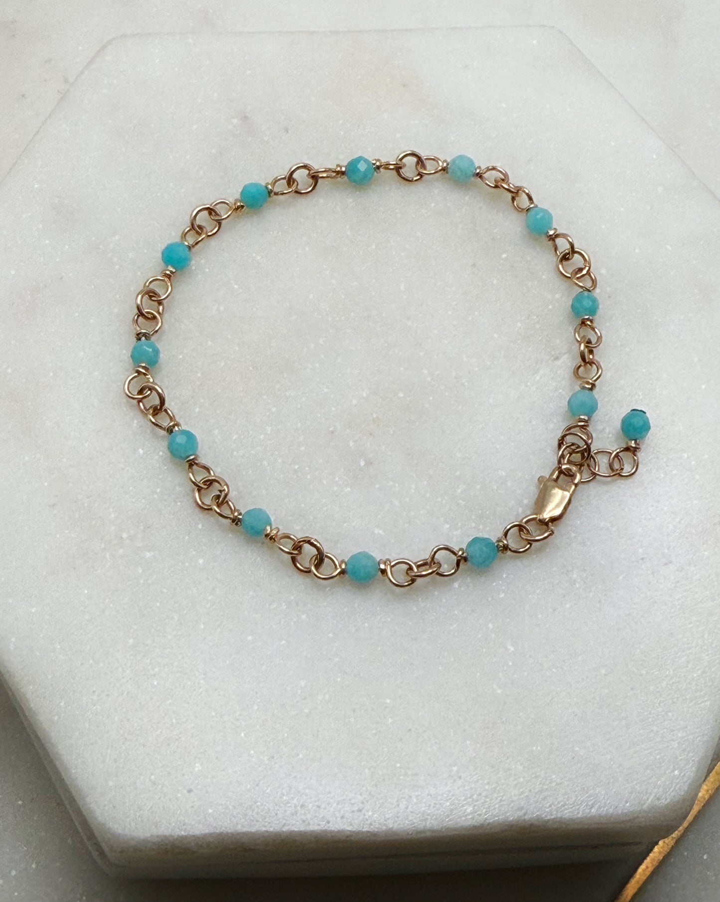 Amazonite & 14K Gold Fill Bracelet