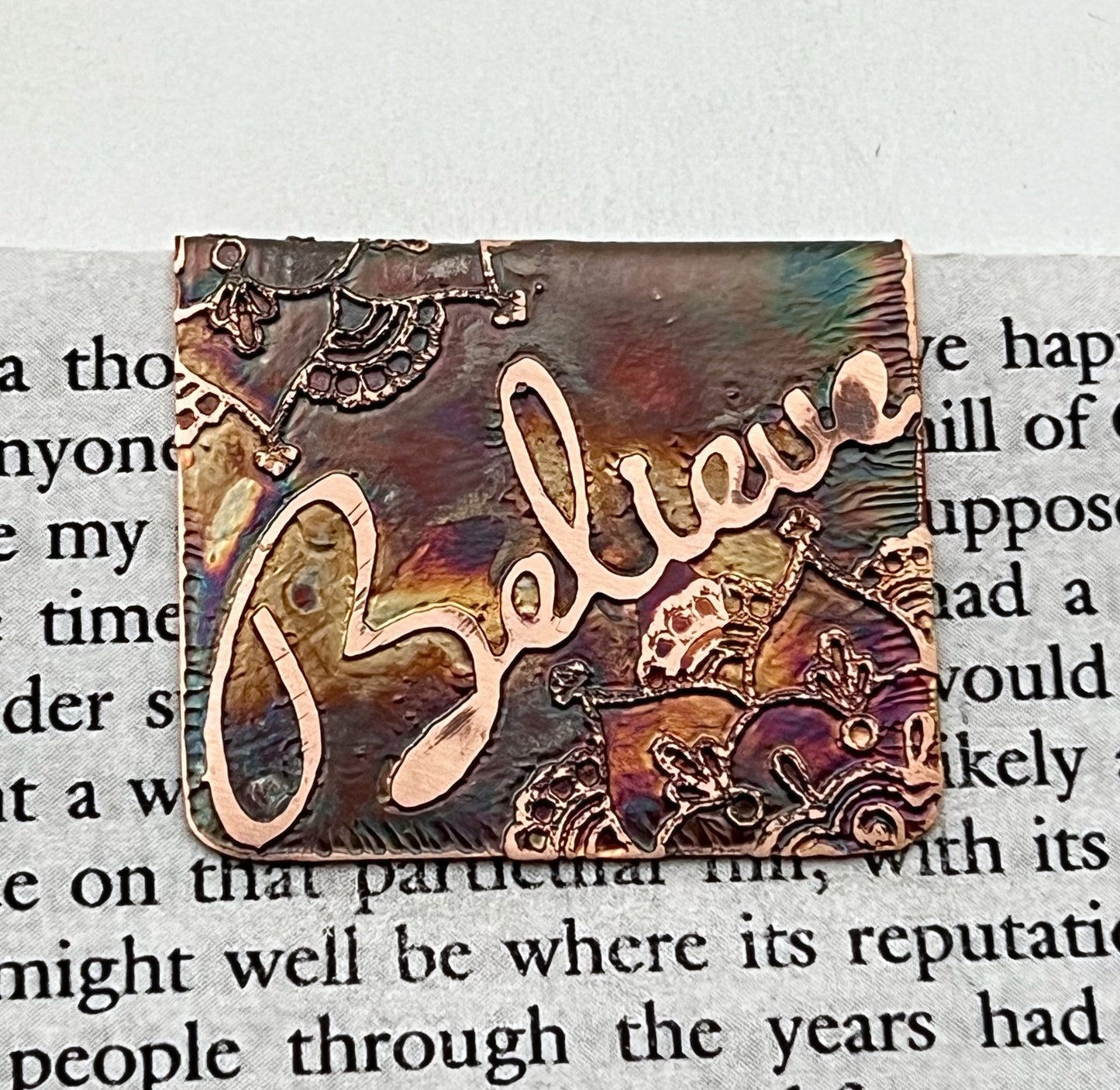 Believe bookmark