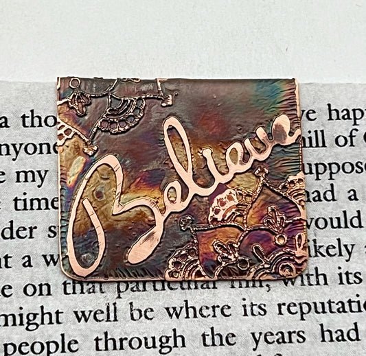 Believe bookmark