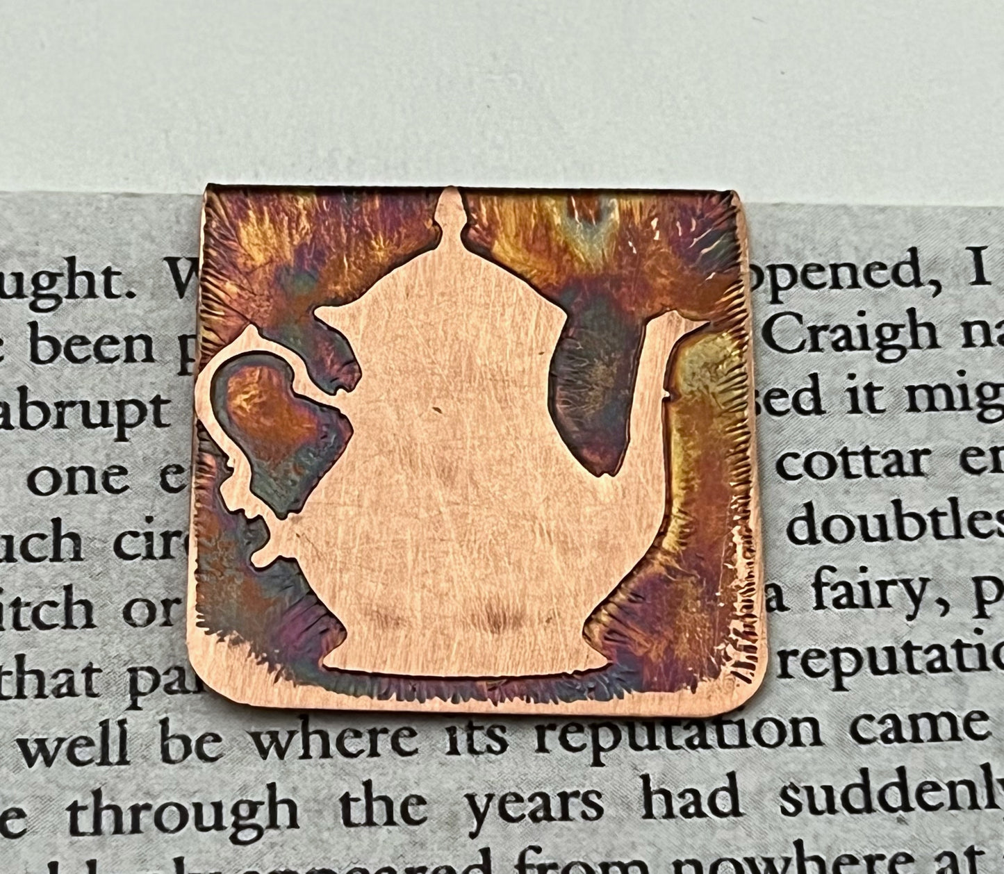 Teapot bookmark