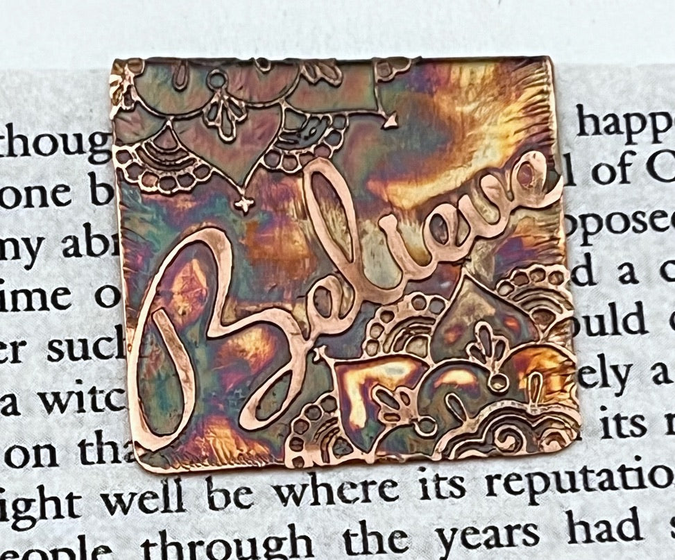 Believe bookmark