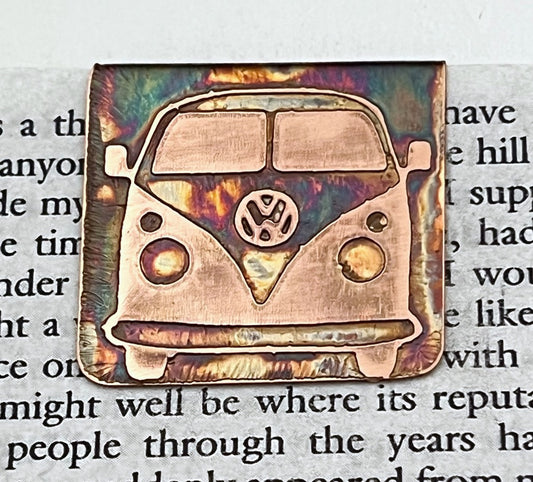 Copper VW Bus Bookmark