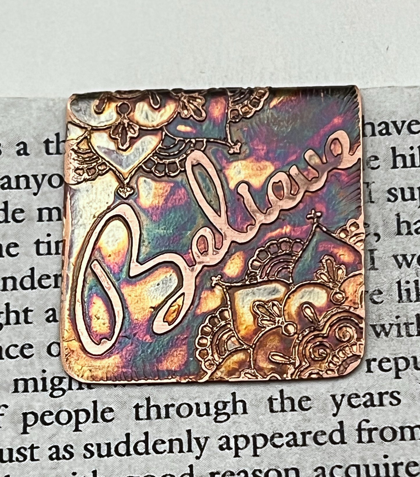 Believe bookmark