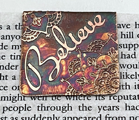 Believe bookmark