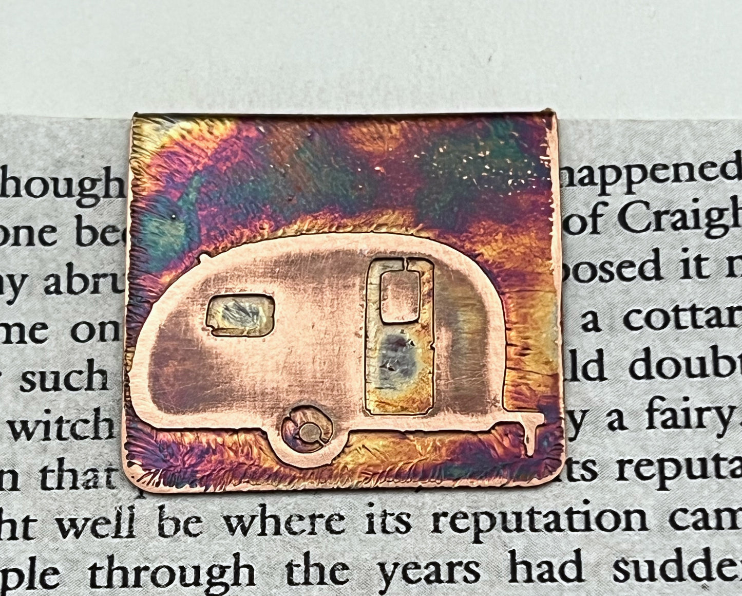 Teardrop camper bookmark