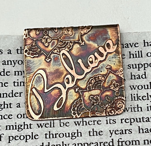Believe bookmark