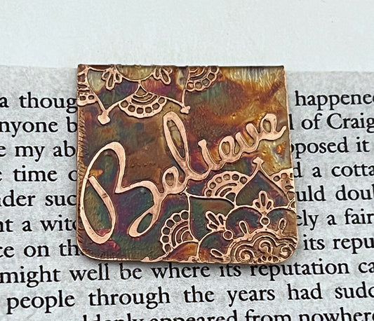 Believe bookmark
