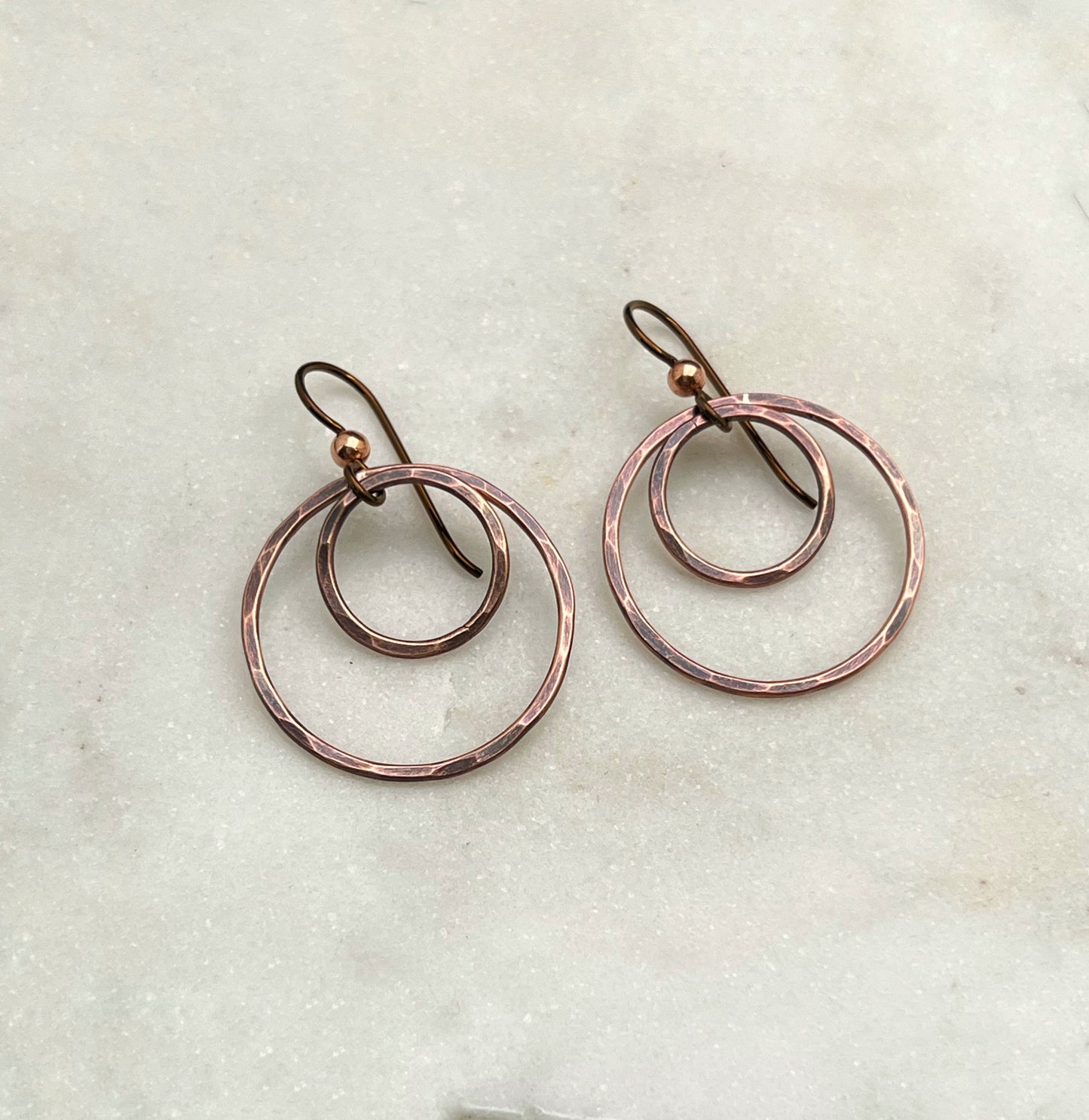 Double hoop earrings