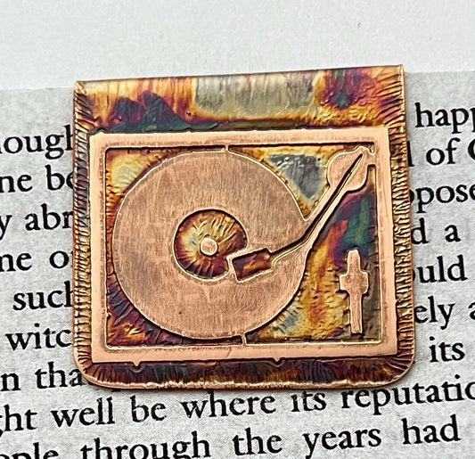 Record player bookmark