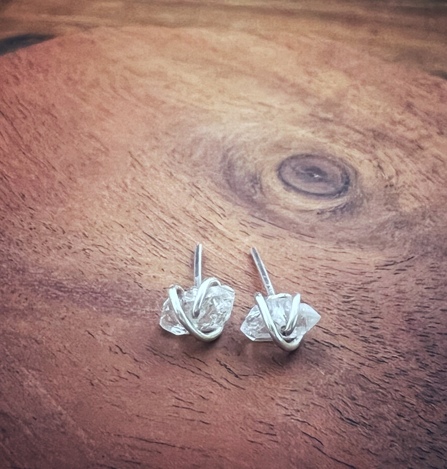 Herkimer Diamond Earring Studs