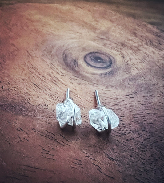 Herkimer Diamond Earring Studs