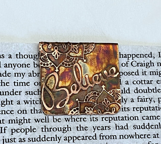 Believe bookmark
