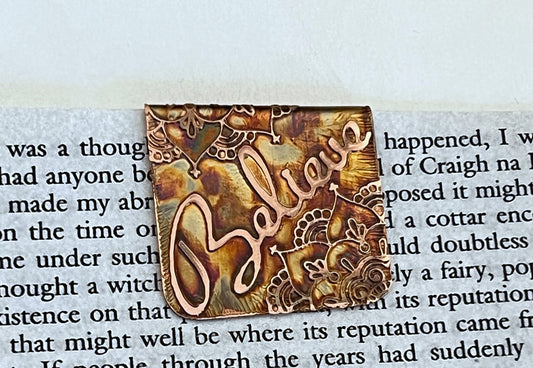 Believe bookmark