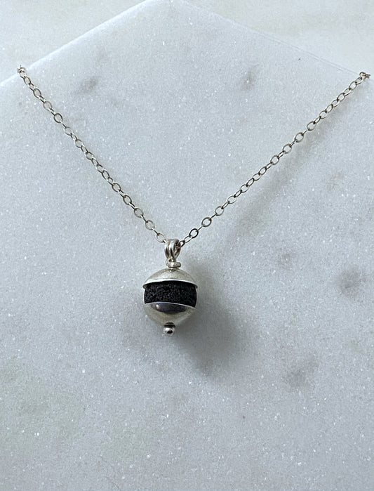 Sterling Silver and Lava Stone Oil Diffuser