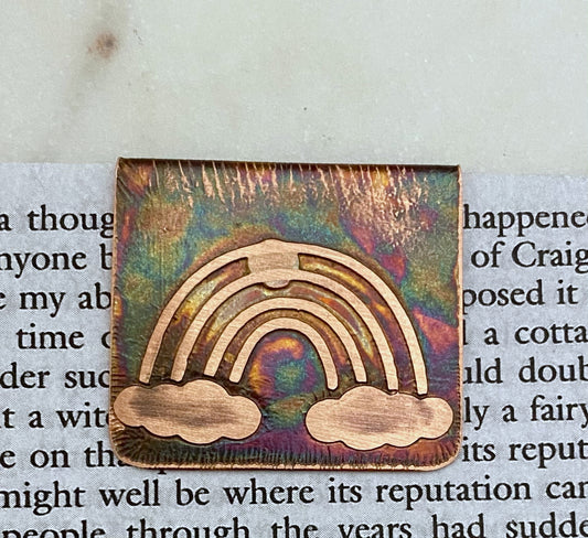 Copper rainbow bookmark
