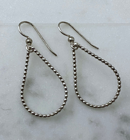 Sterling silver teardrop earrings