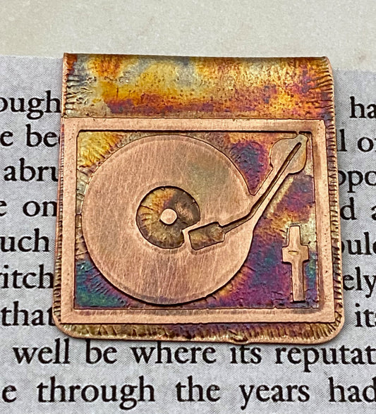 Record player bookmark