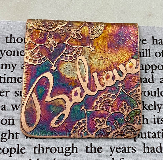 Believe bookmark