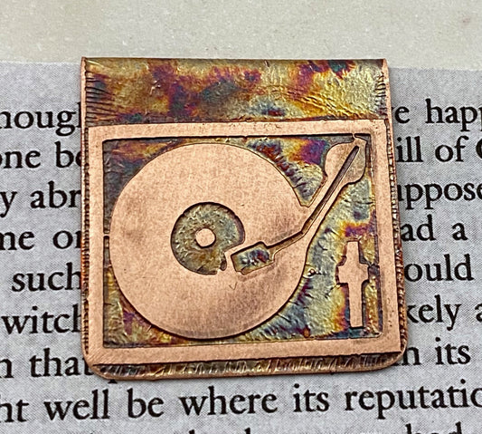 Record player bookmark