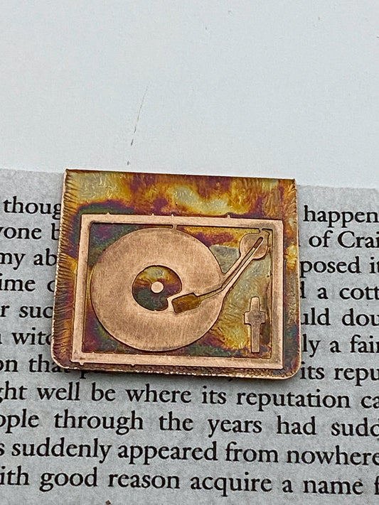Record player bookmark