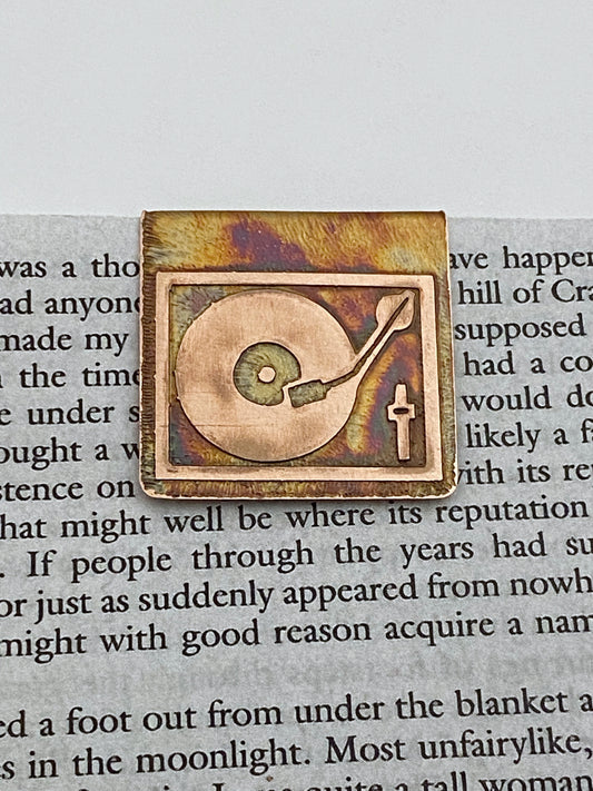 Record player bookmark