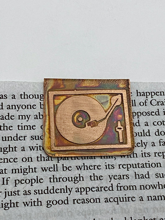 Record player bookmark