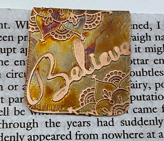 Believe bookmark