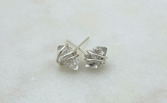 Herkimer Diamond Earring Studs
