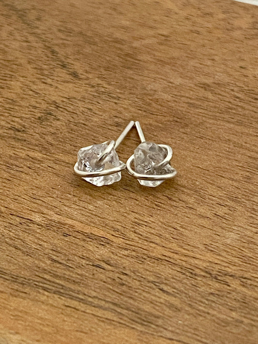 Herkimer Diamond Earring Studs