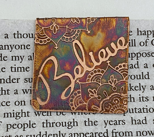 Believe bookmark