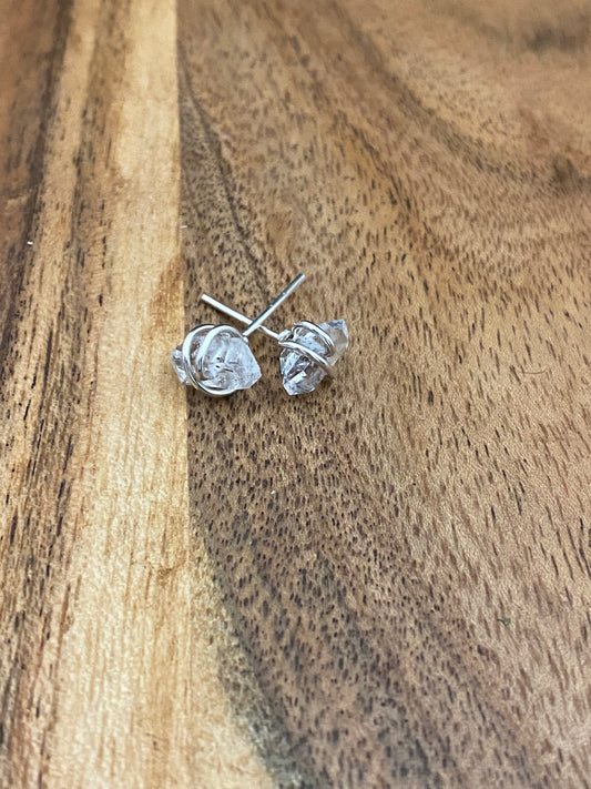 Herkimer Diamond Earring Studs