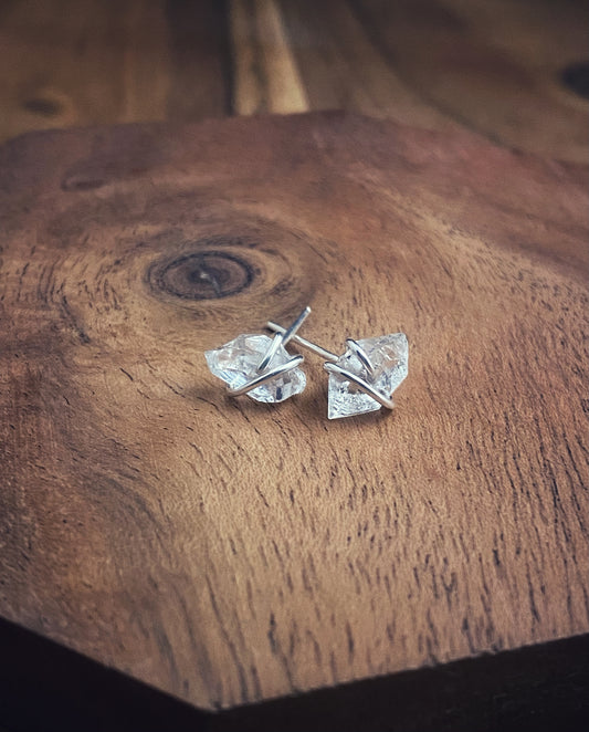 Herkimer Diamond Earring Studs