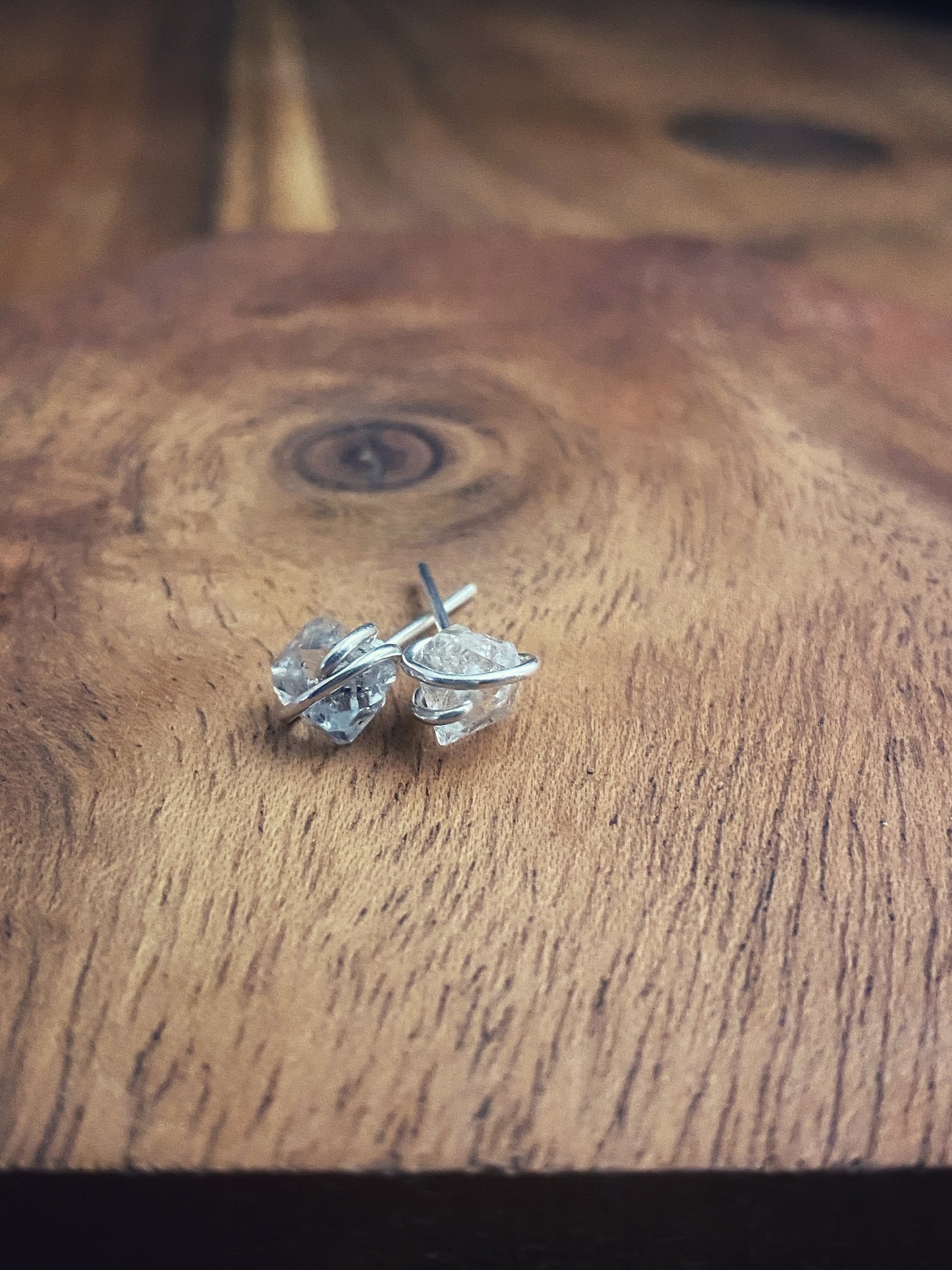 Herkimer Diamond Earring Studs