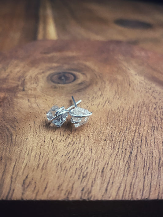 Herkimer Diamond Earring Studs