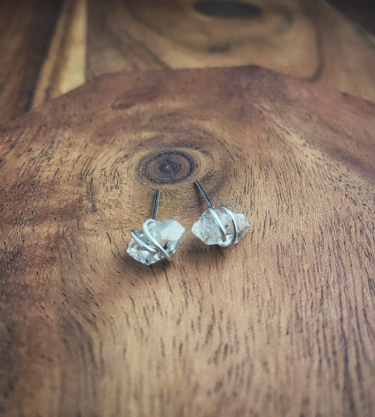 Herkimer Diamond Earring Studs