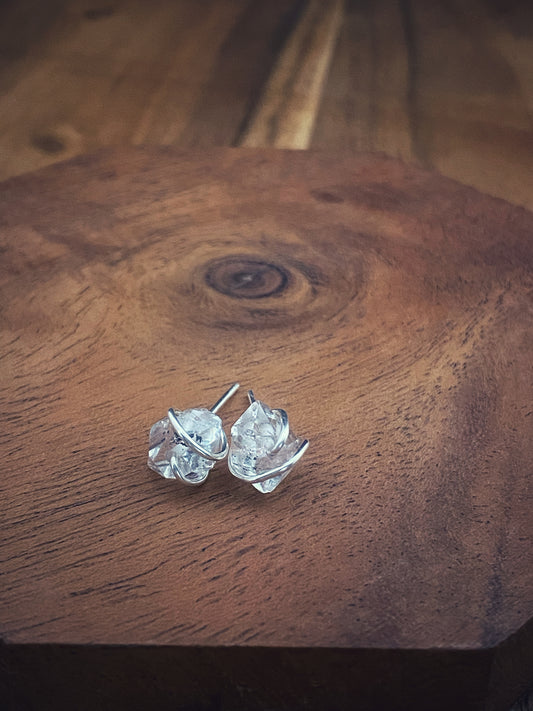 Herkimer Diamond Earring Studs