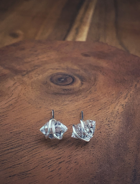 Herkimer Diamond Earring Studs