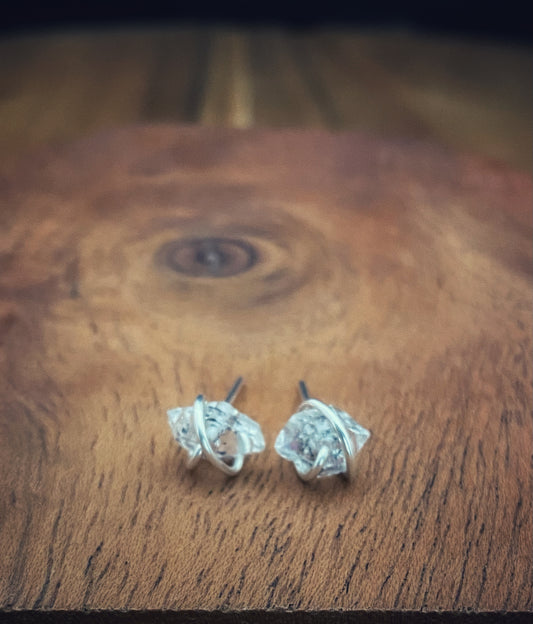 Herkimer Diamond Earring Studs