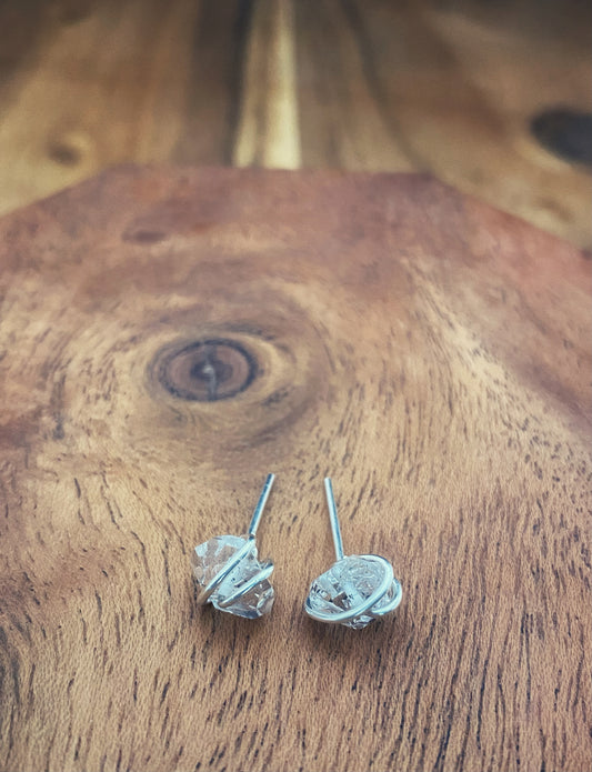 Herkimer Diamond Earring Studs