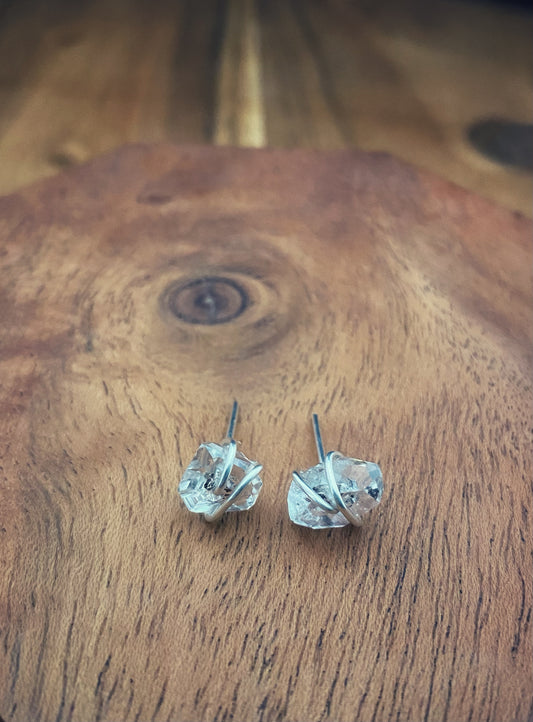 Herkimer Diamond Earring Studs