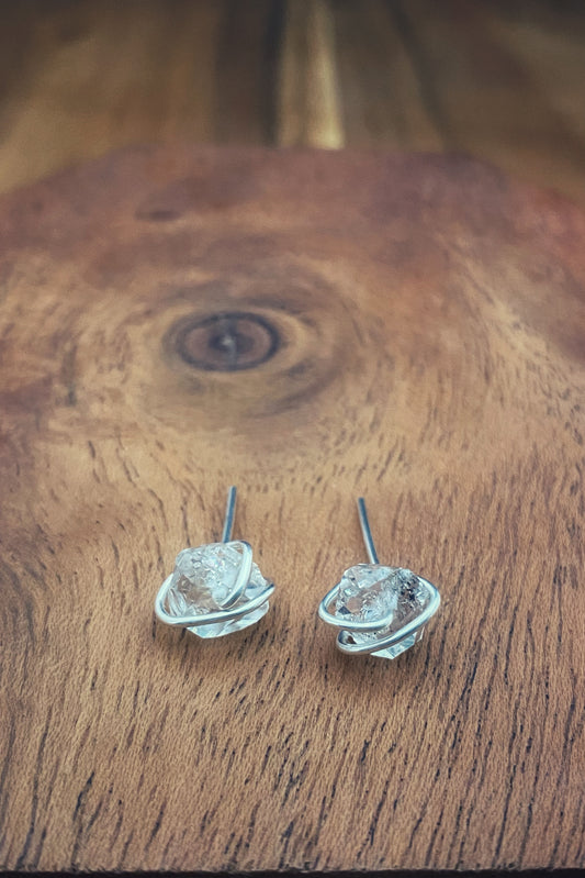Herkimer Diamond Earring Studs