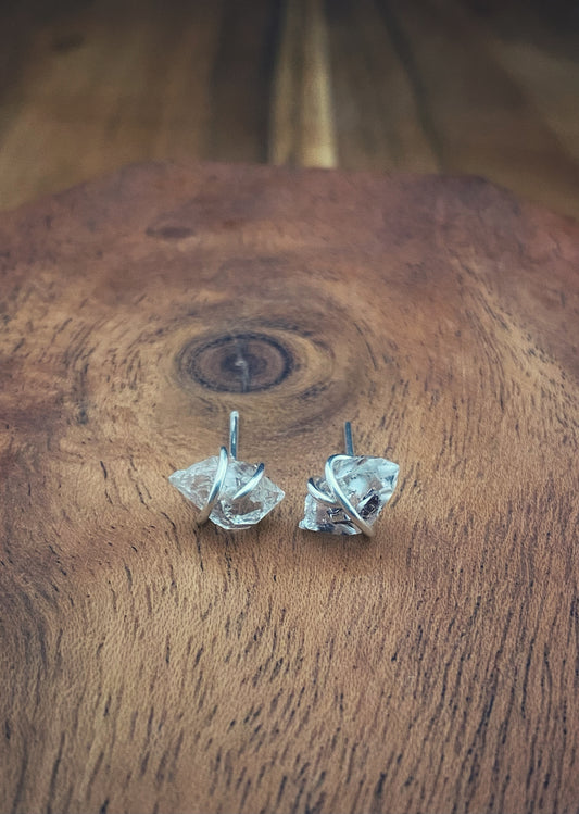 Herkimer Diamond Earring Studs
