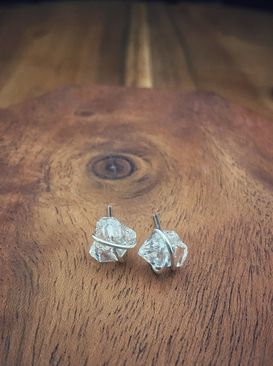 Herkimer Diamond Earring Studs
