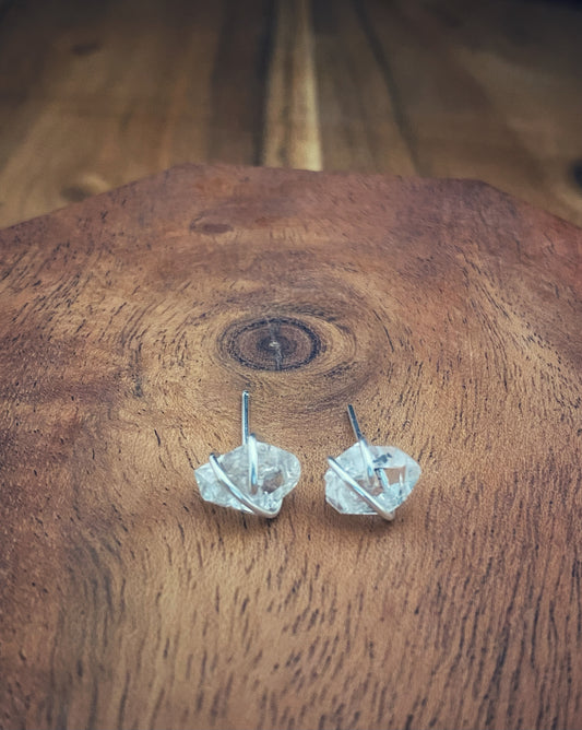 Herkimer Diamond Earring Studs