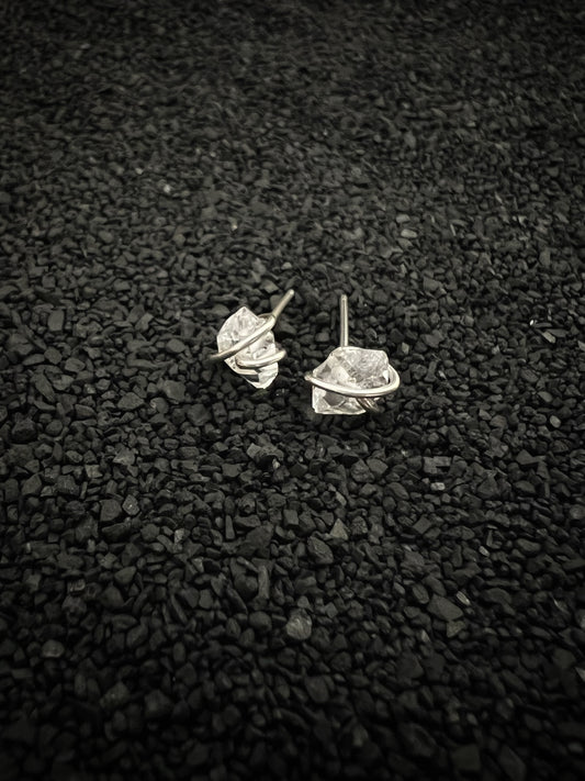 Herkimer Diamond Earring Studs